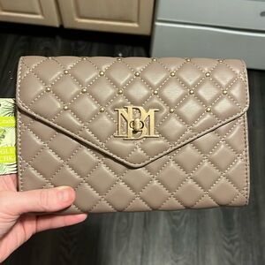 SOLD Badgley Mischka tan shoulder bag